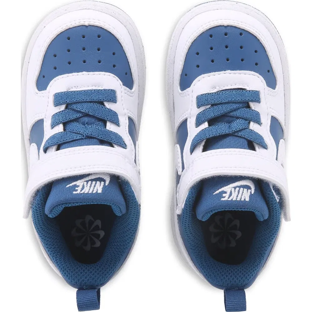 Детские кроссовки Kids' court borough low recraft для малышей Nike, White/Blue — фото 4