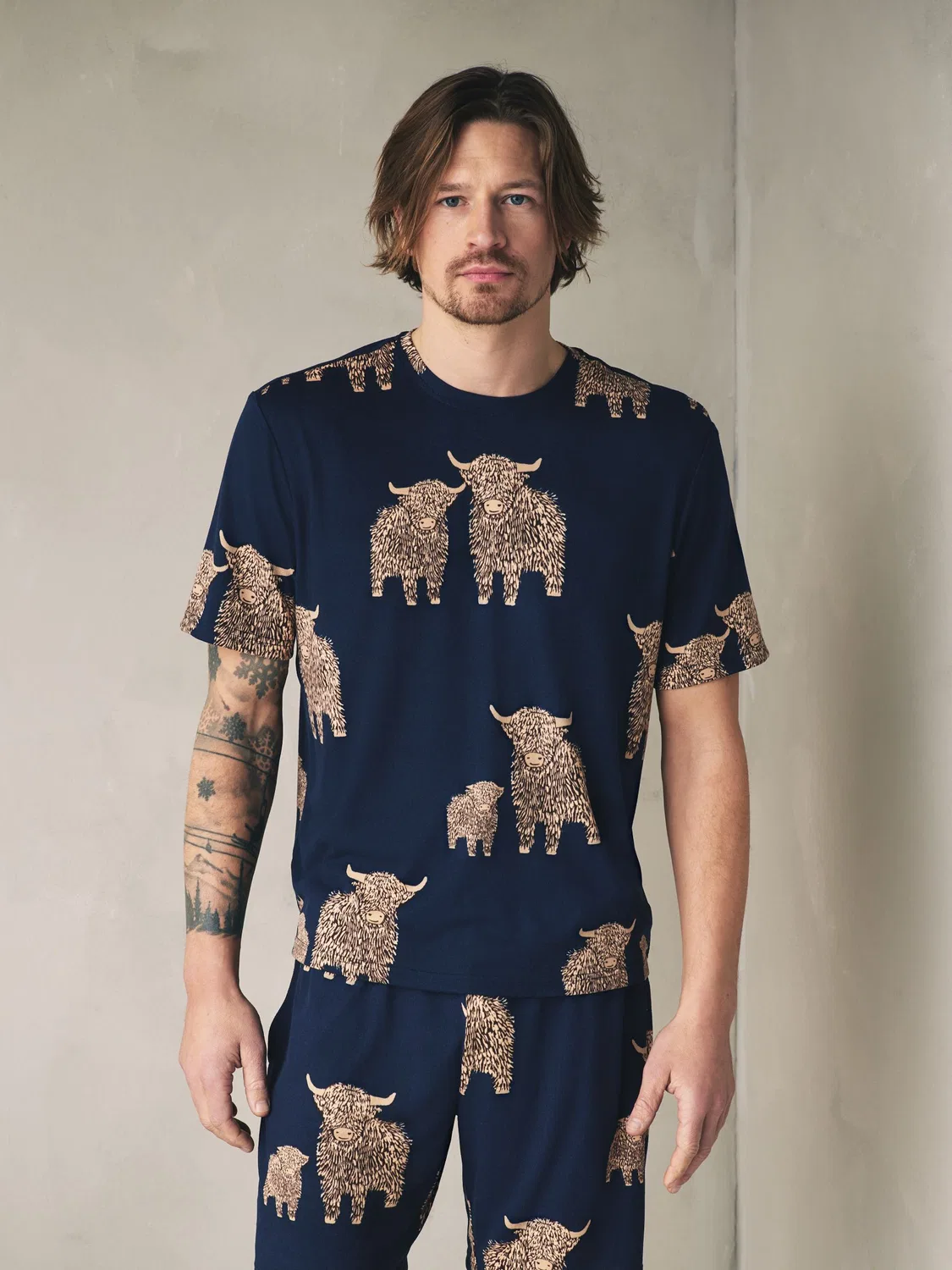 Пижама Hamish the Highland Cow Next, синий
