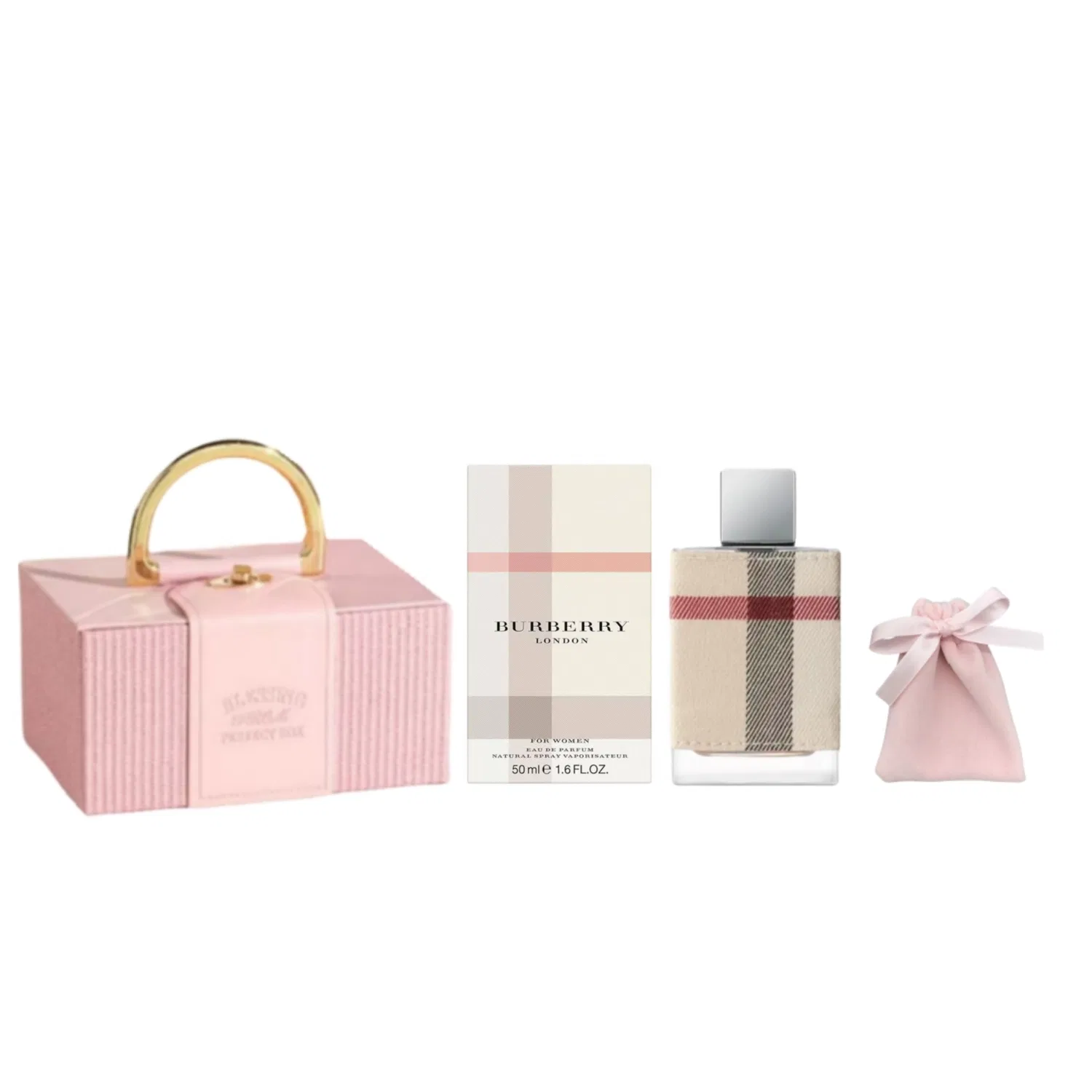 Женский набор парфюма с сумкой Burberry Cherry Blossom Love Confession, London Women's Eau De Parfum 50 мл, Burberry, Pink