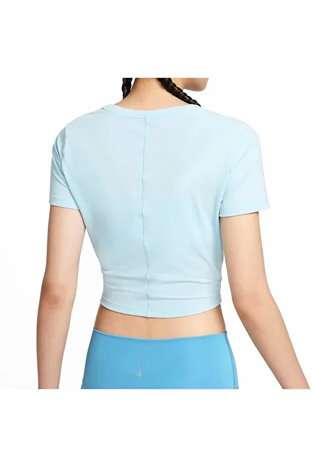 Женская футболка с коротким рукавом One luxe dri fit Nike, Blue — фото 3