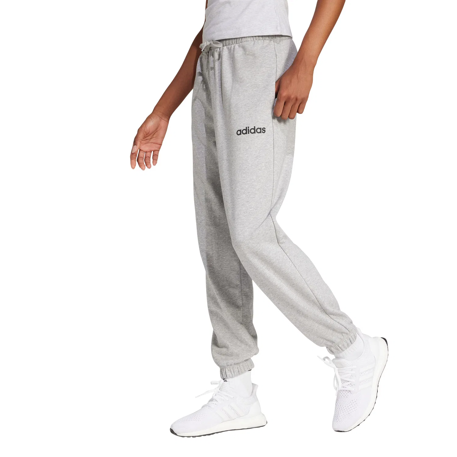 Женские спортивные штаны adidas Essentials Linear, Цвет Grau — фото 4