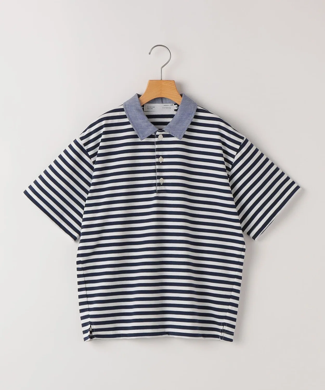 SHIPS Детская футболка-поло с полосатым принтом, модель Border Polo, THYARD, White