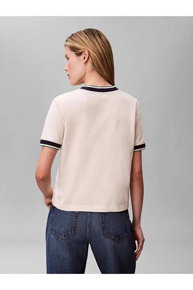 Женская футболка с принтом Calvin Klein, Stone Color — фото 3