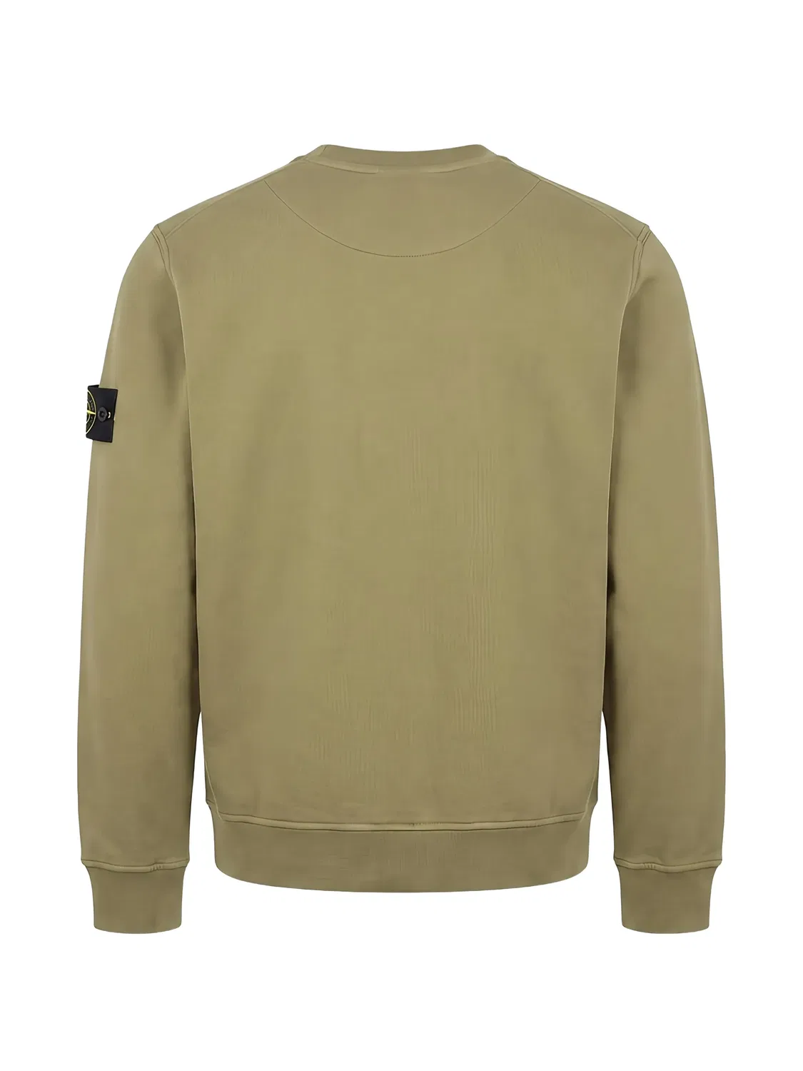 Stone Island Хлопковый свитер с нашивкой, зеленый — фото 2