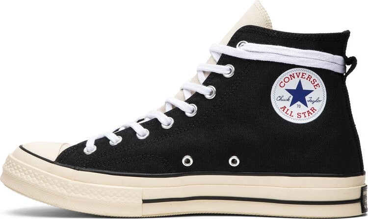 Кроссовки Converse Fear of God x Chuck 70 Hi Black, черный — фото 3