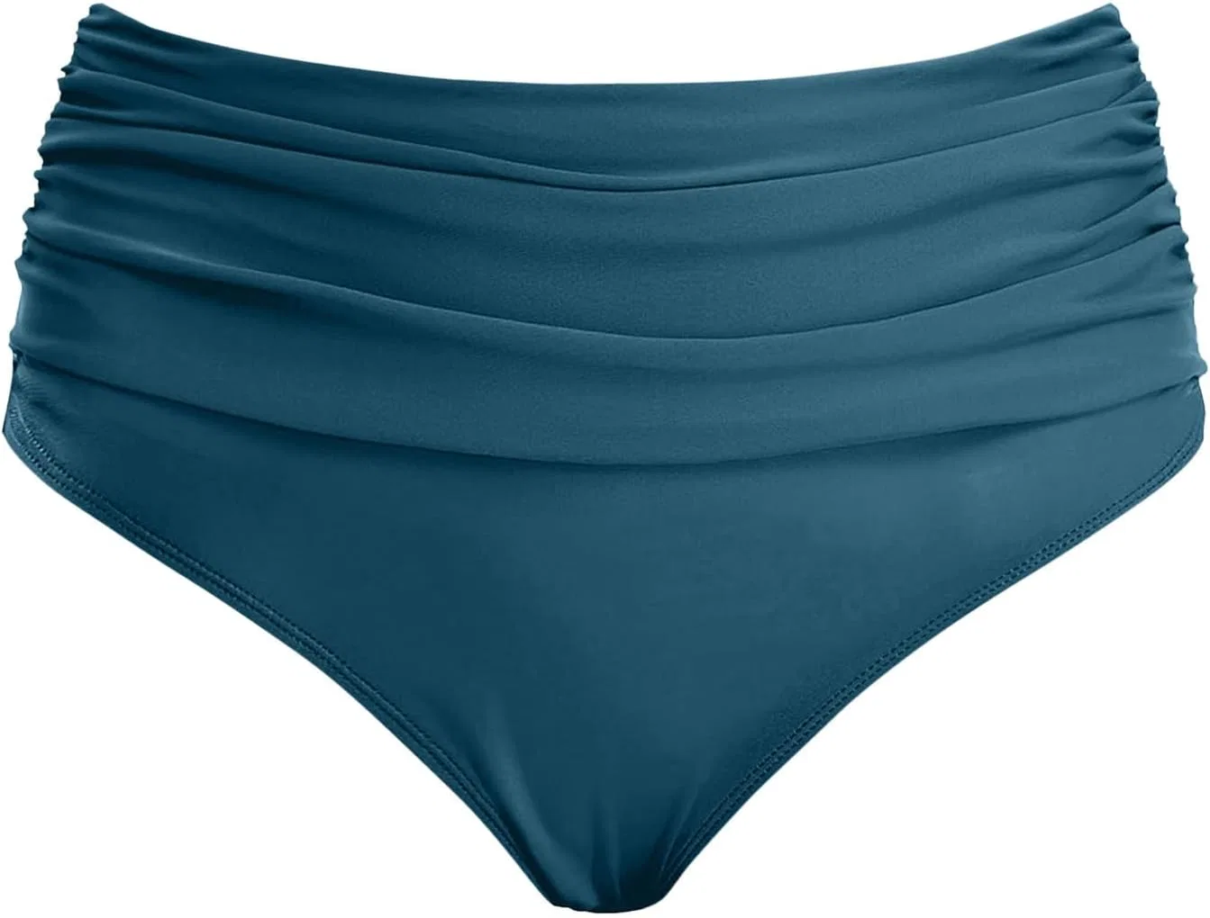 Женские бикини-шорты классические в рубчик Solid, Navy — фото 4
