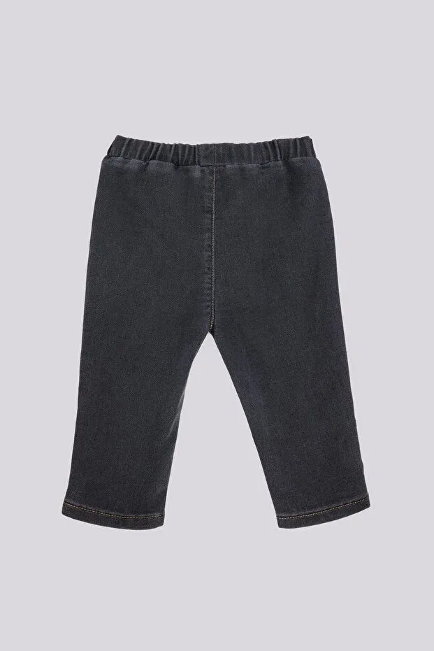 Детские брюки для девочек хлопковые Gb Baby Basic, Black — фото 2
