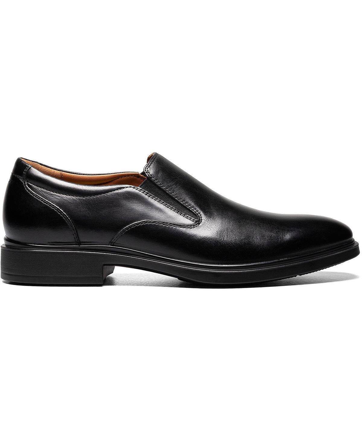 Мужские водонепроницаемые туфли без шнурков forecast с простым носком Florsheim, черный — фото 3