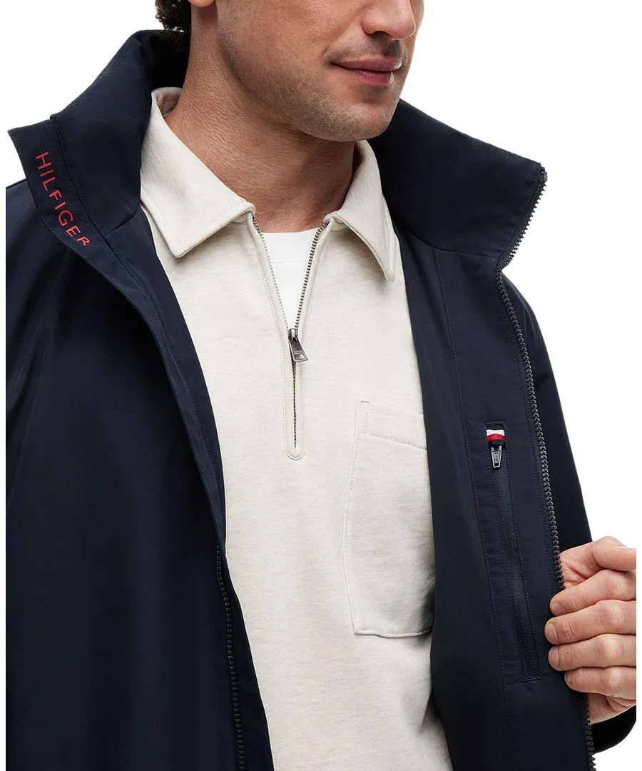 Куртка-бомбер с воротником-стойкой, на молнии Tommy Hilfiger, Desert Sky — фото 4