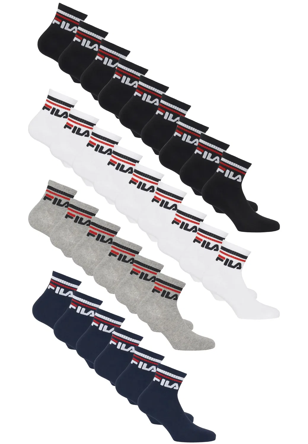 Детские носки Socken Logo Fila, Черный / Белый