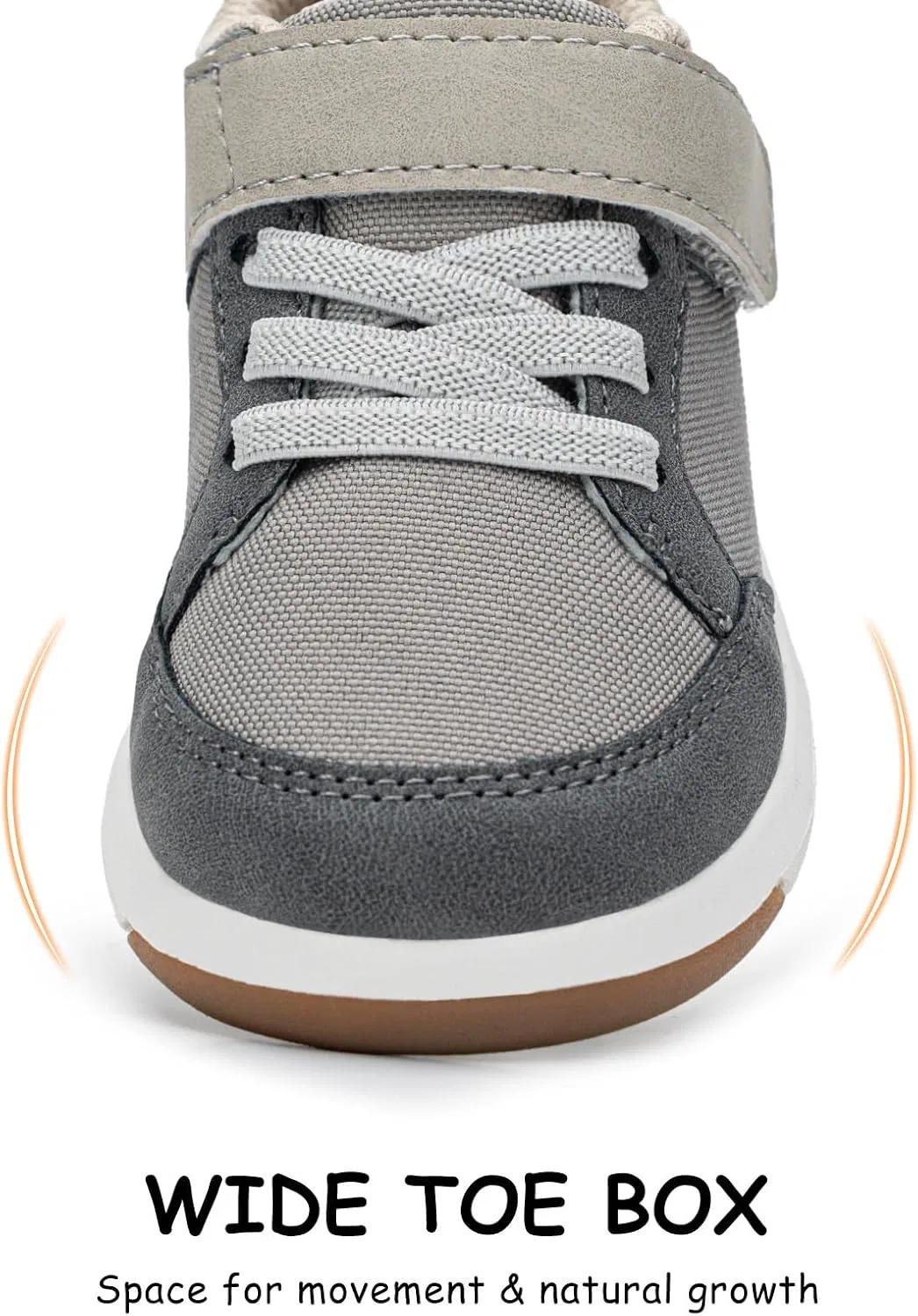 Детские кроссовки для мальчиков повседневные SKYWHEEL, Gray Toddler Shoes — фото 4