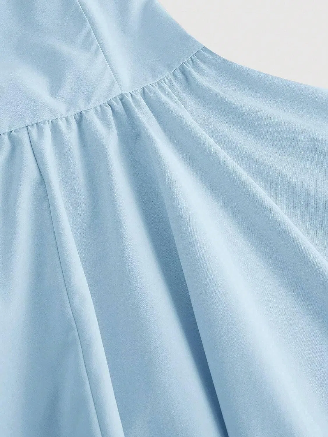 Женское летнее цветное платье-ками с запахом, Backless, Blue — фото 2