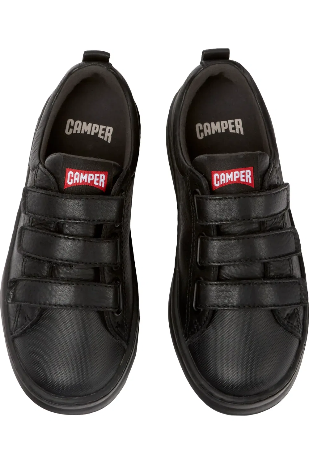 Кроссовки детские Camper Twins, на липучках, черные — фото 4