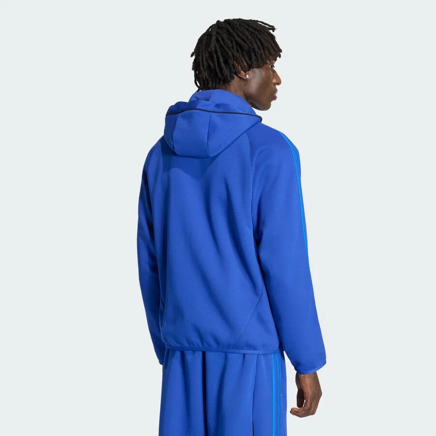 Худи на молнии ADIDAS ORIGINALS Teamgeist 26 цвета королевского синего цвета — фото 3
