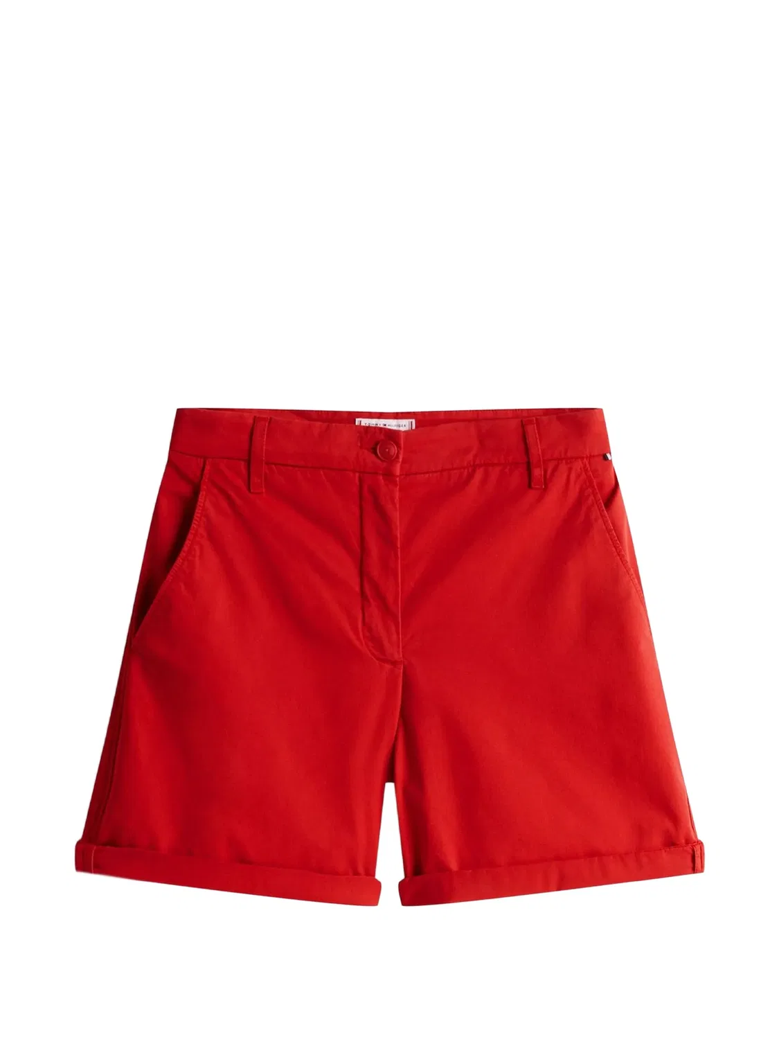Короткие шорты с подворотами Tommy Hilfiger, красный