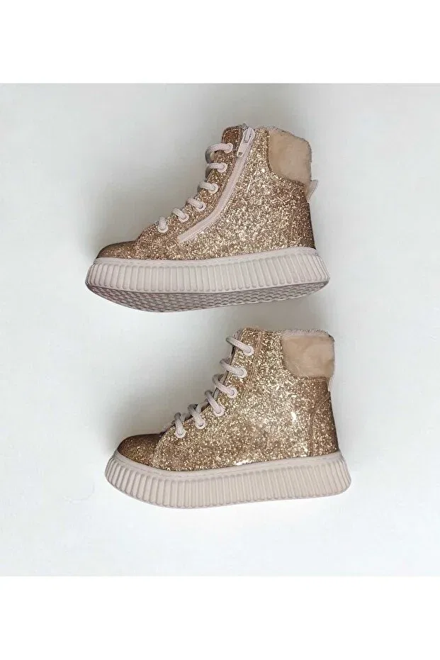 Детские ботинки для девочек водоотталкивающие Star Pearl Kids, Gold