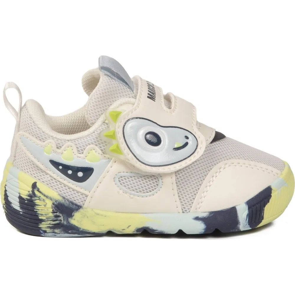 Детские спортивные кроссовки для мальчиков с липучкой и сеткой, White Navy Marco Kids — фото 2