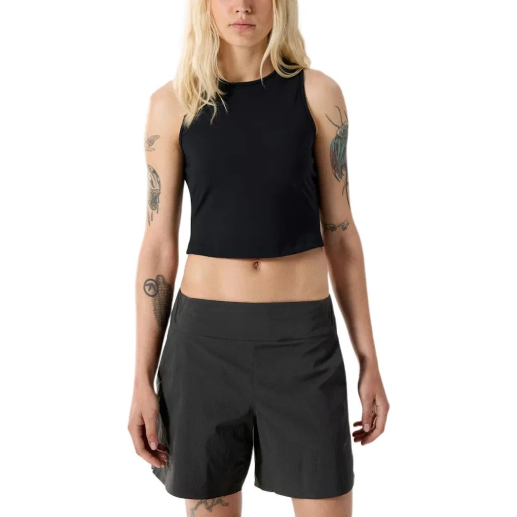 Майка-топ с круглым вырезом, повседневная, Arcteryx, Black/White