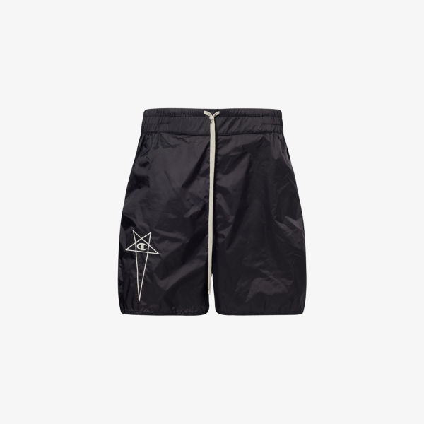 

Шорты из нейлона Rick Owens x Champion с вышитым логотипом Rick Owens, черный