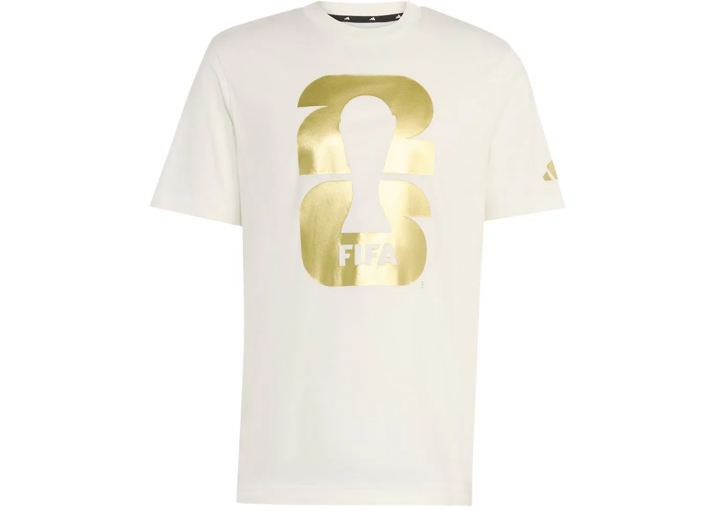 Детская футболка с принтом Adidas FIFA World Cup 2026 Official Emblem, Core White