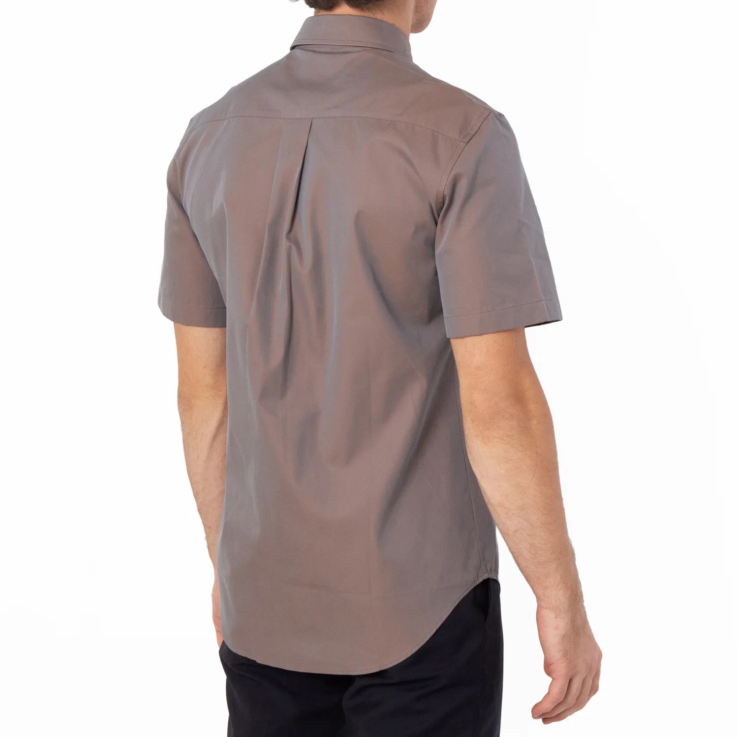 Рубашка с принтом Equestrian Knight Motif Cotton Poplin Shirt Burberry, Fog — фото 3