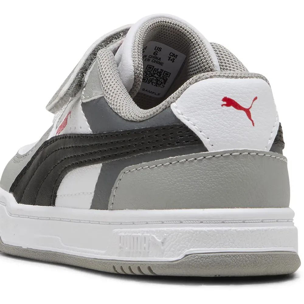Детские кроссовки для девочек с липучкой Caven III Block AC+ Puma, White — фото 4