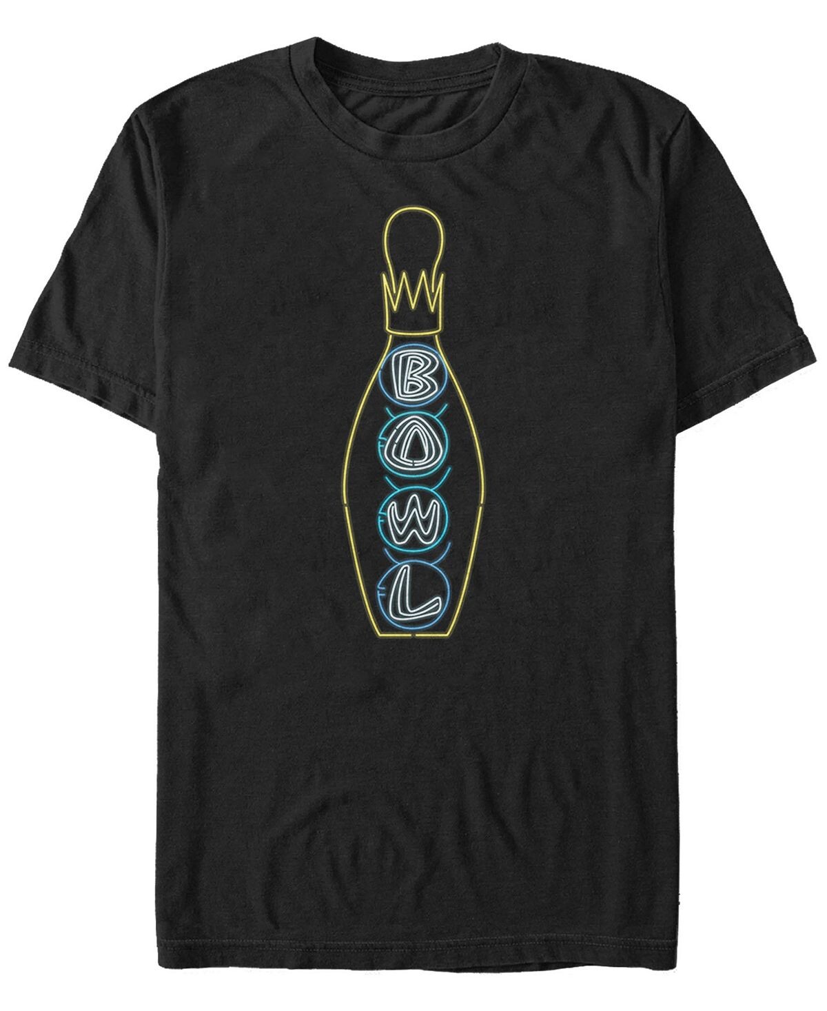 

Мужская футболка с коротким рукавом и принтом the big lebowski bowling neon light Fifth Sun, черный