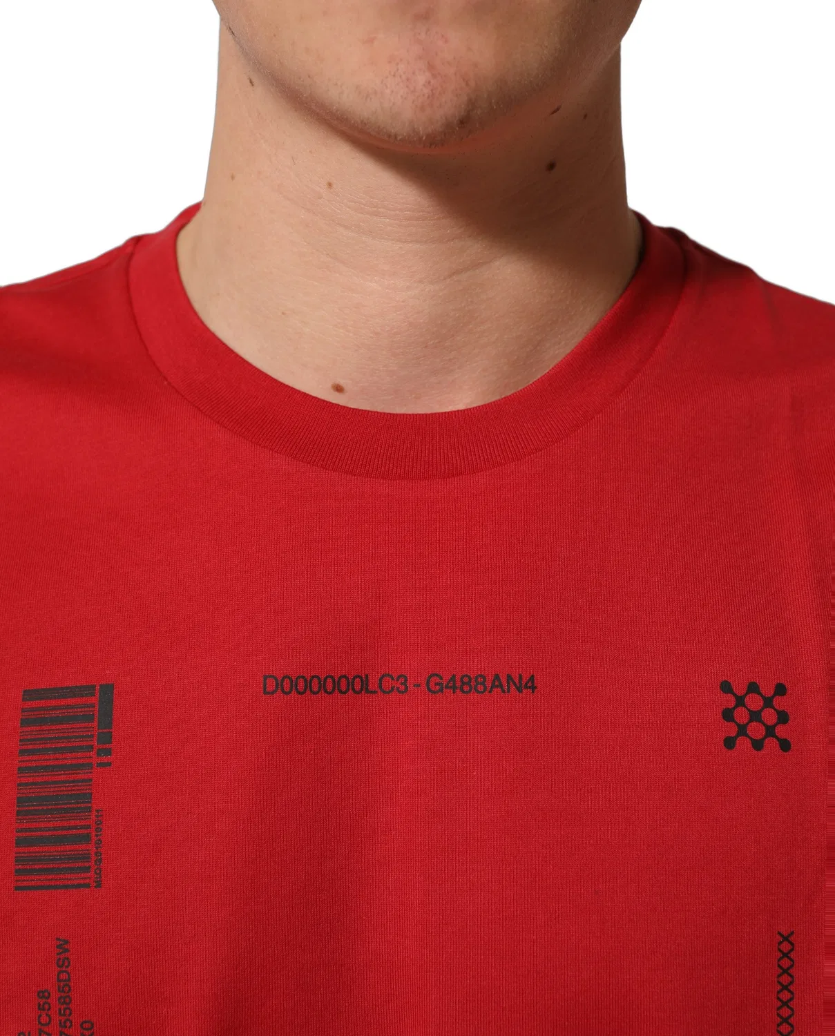 Мужская футболка с принтом DGVIB3 Print Logo Dolce & Gabbana, Red — фото 2