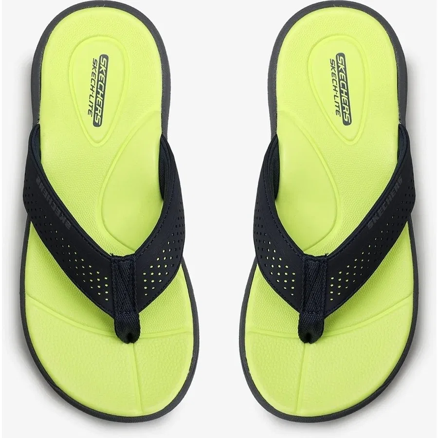 Детские сандалии-слайды с открытым носком Skechers Supreme-Pool Days, Темно-синий — фото 4