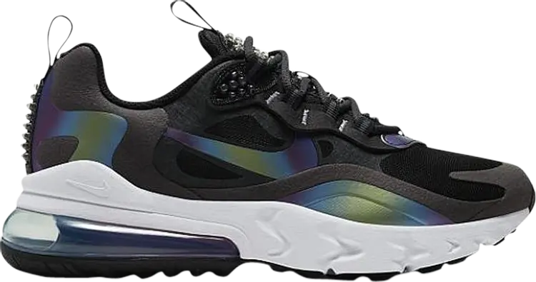 

Кроссовки Nike Air Max 270 React GS 'Dark Smoke Grey Iridescent', серый