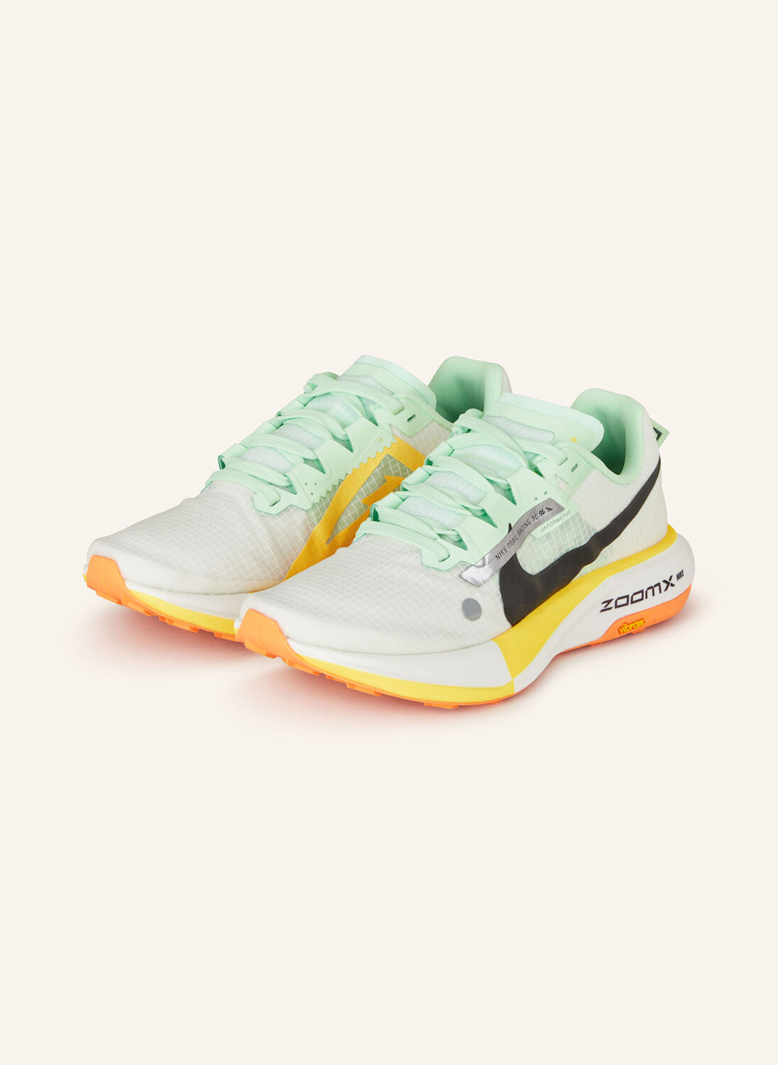 

Кроссовки для бега по пересеченной местности ultrafly Nike, цвет CREME/MINT/GELB