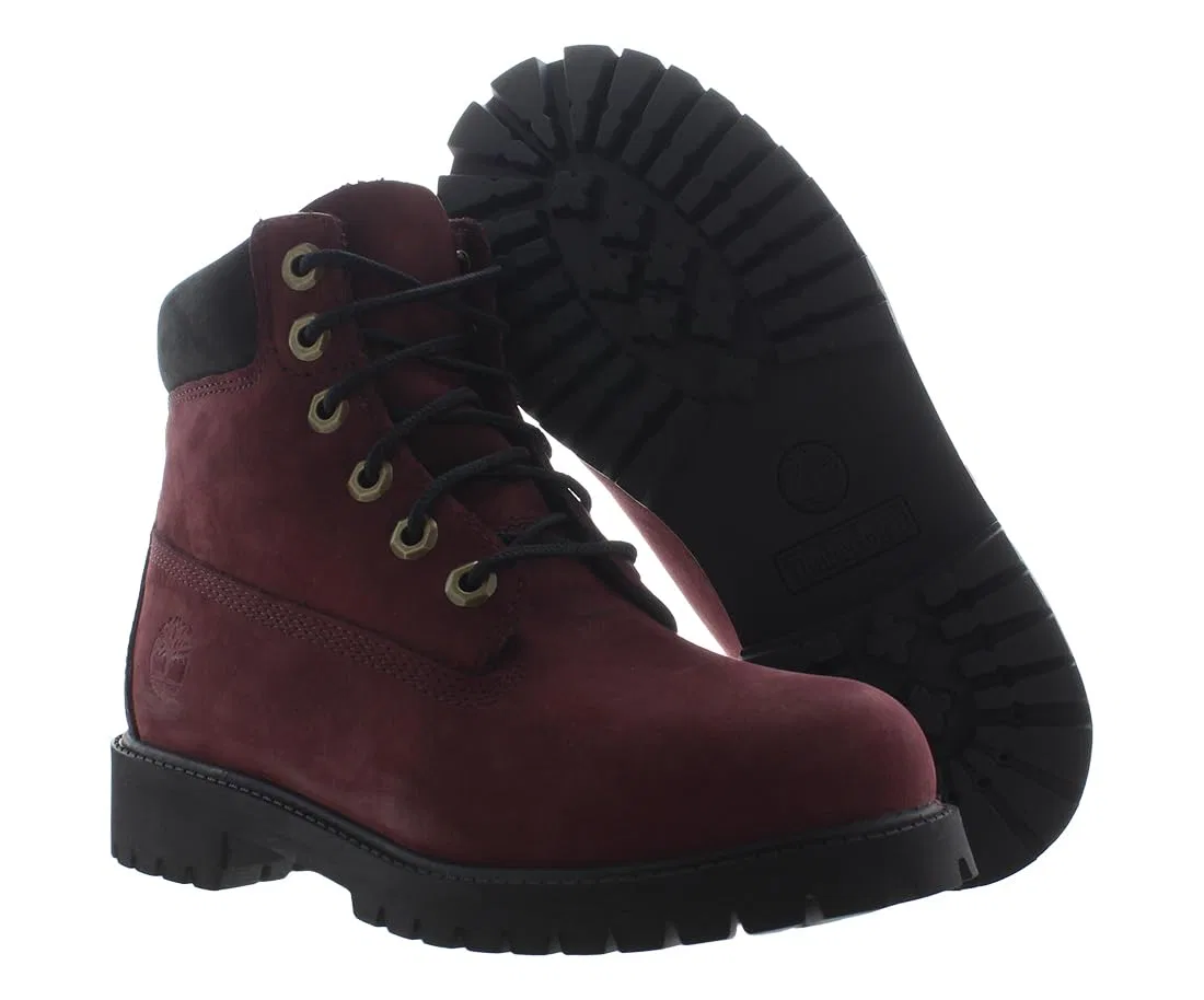Детские ботинки для девочек водонепроницаемые 6 in Premium Wp Timberland, Bright Red — фото 2