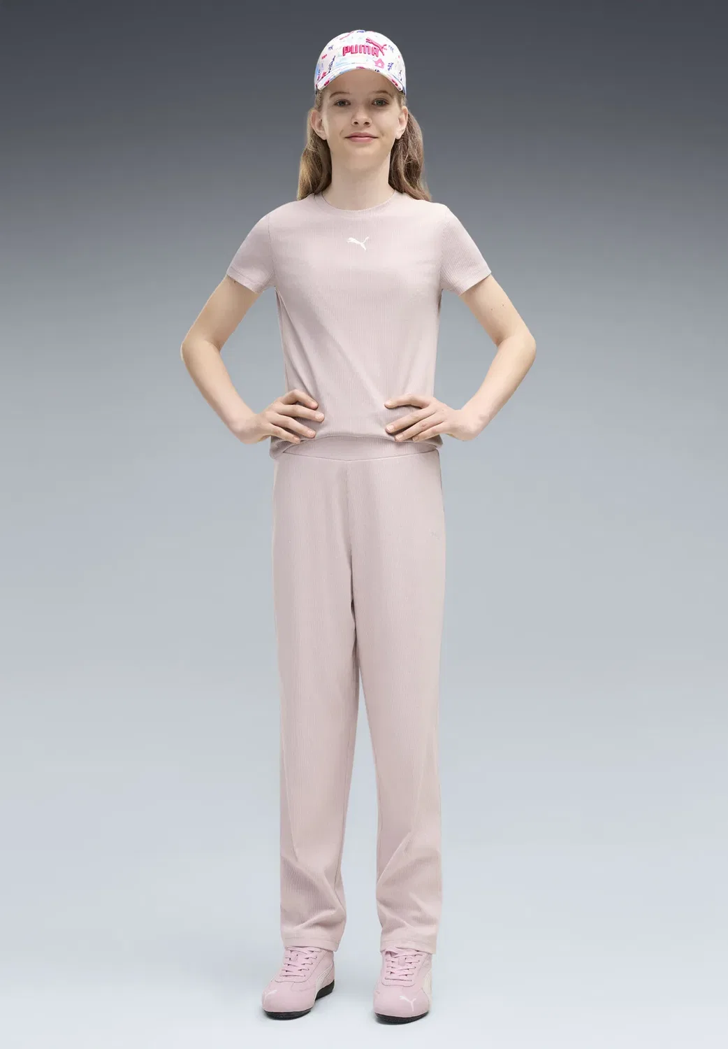 Леггинсы унисекс с высокой талией и прямым кроем Puma, Misty Pink