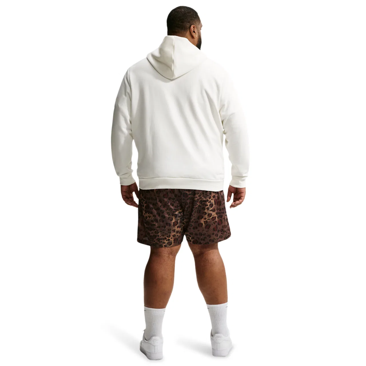 Мужские спортивные шорты из дышащей сетки Leopard Dri-FIT SI PRC Mesh 5 Inch Nike, Lt British Tan/Flax/Pale Ivory — фото 4
