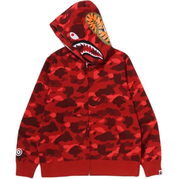 Детское худи с капюшоном средней плотности A BATHING APE, Red — фото 4