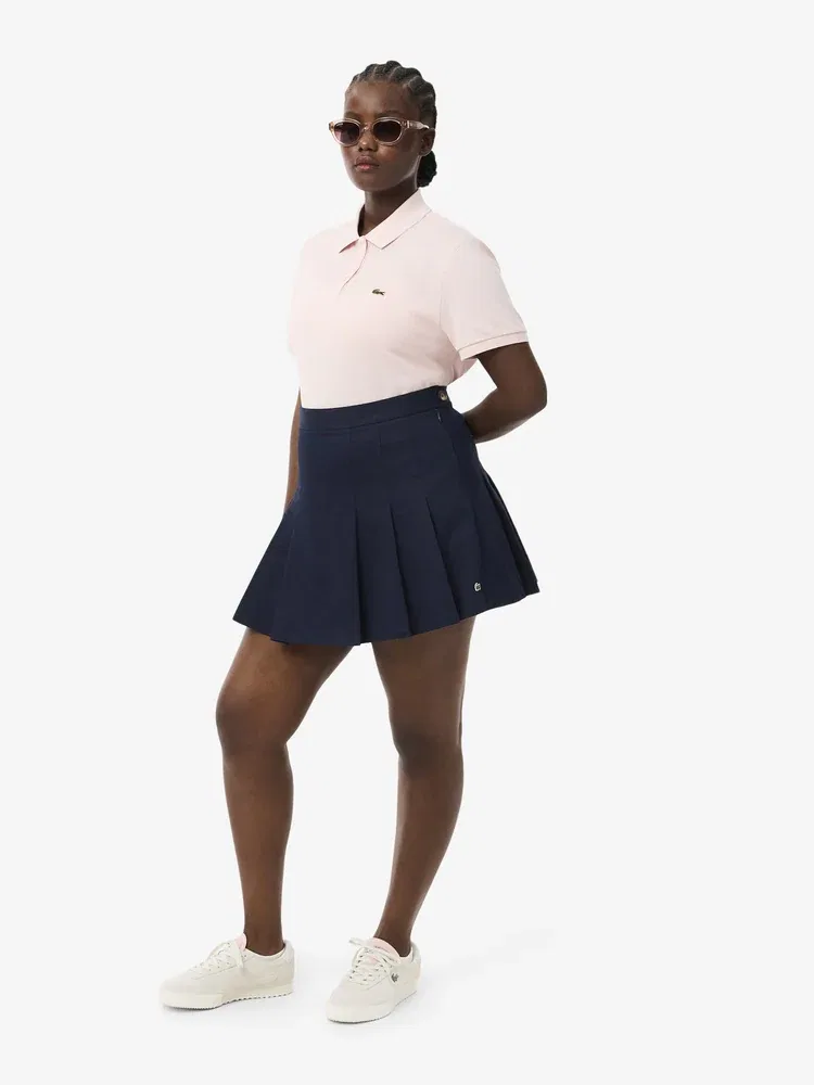 Юбка мини LACOSTE JF8001, плиссированная, Navy
