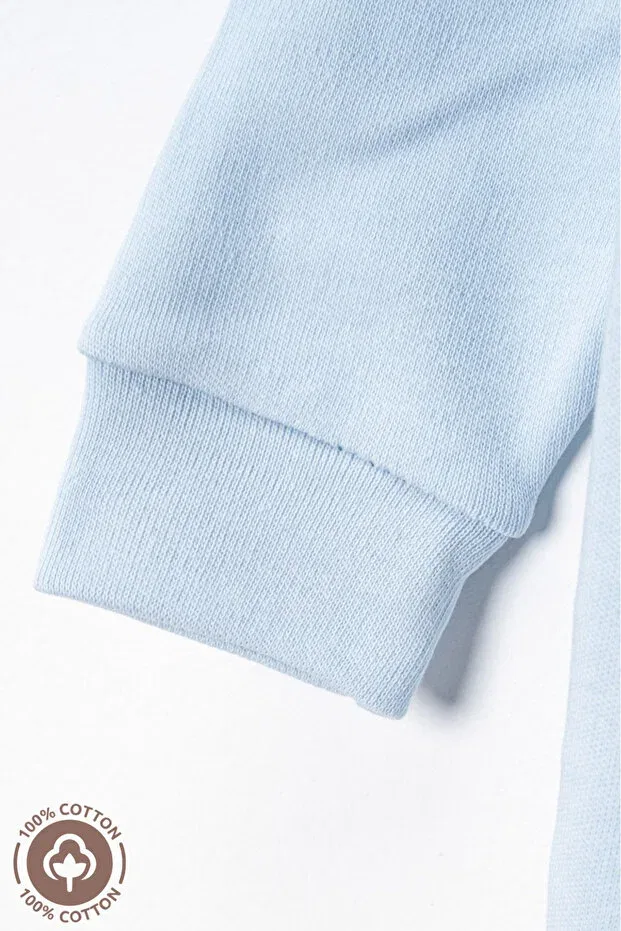 Детское боди-комбинезон с принтом Basics Miniel, Blue — фото 3