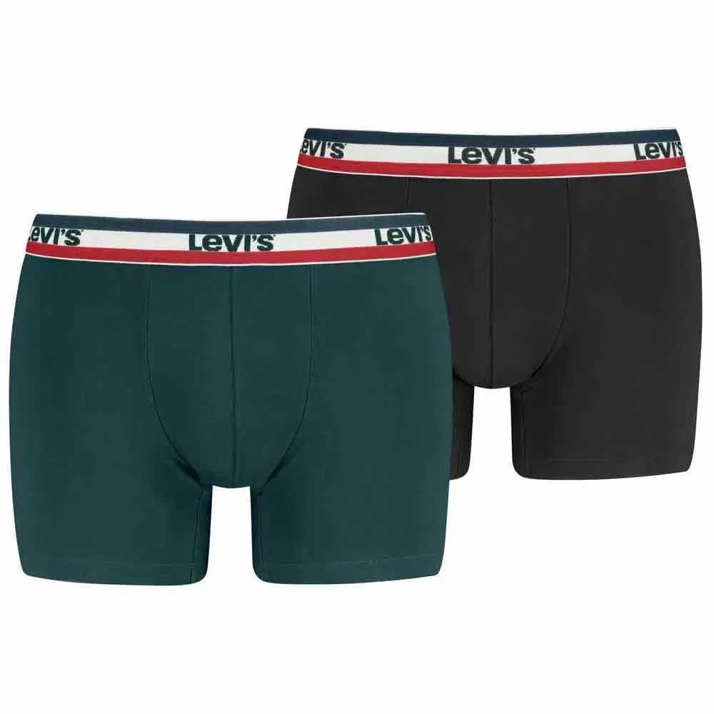 Мужские трусы-боксеры из хлопкового стрейча Levi's, Black