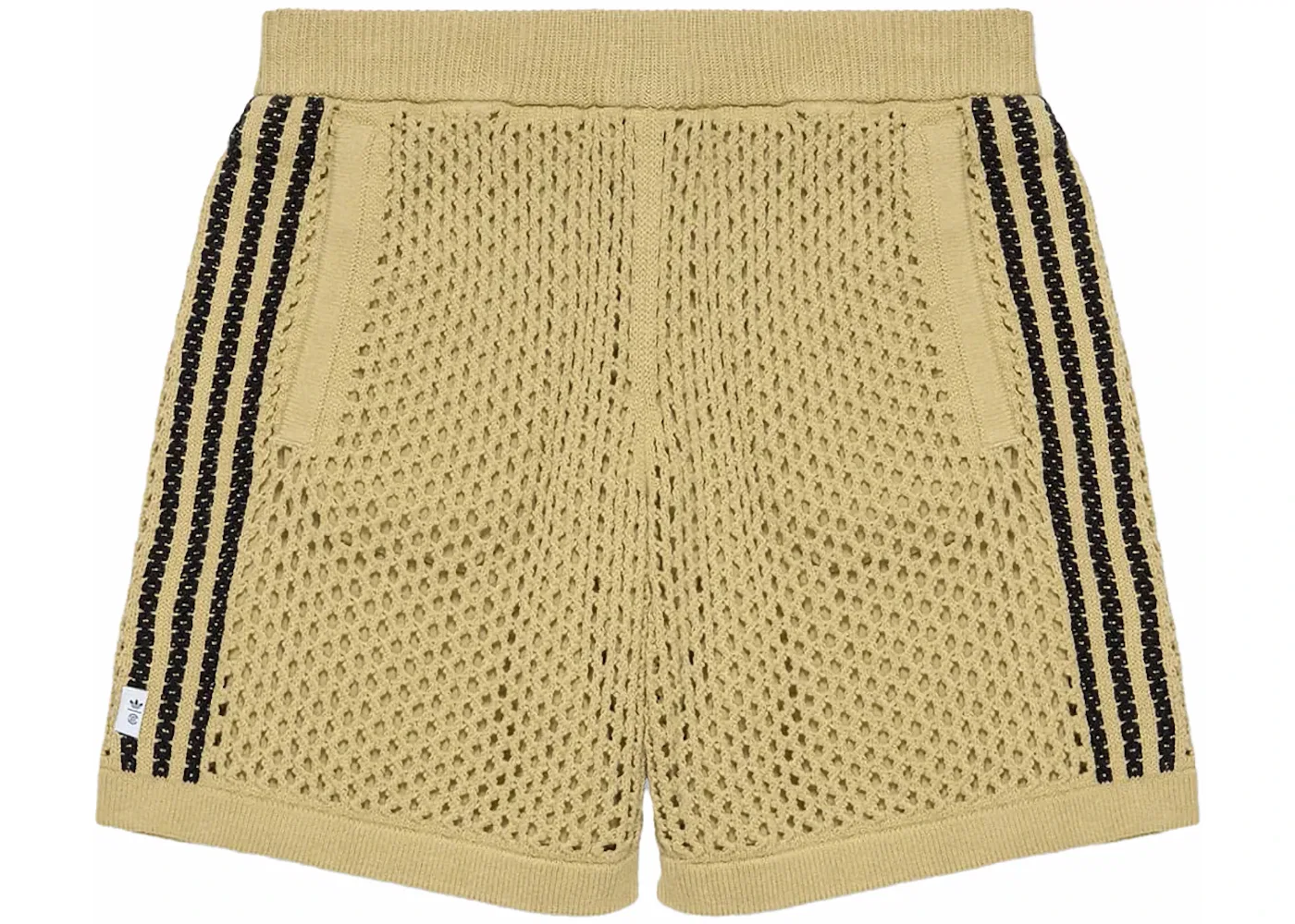 Шорты вязаные крючком Adidas x Edison Chen Crochet, коричневый