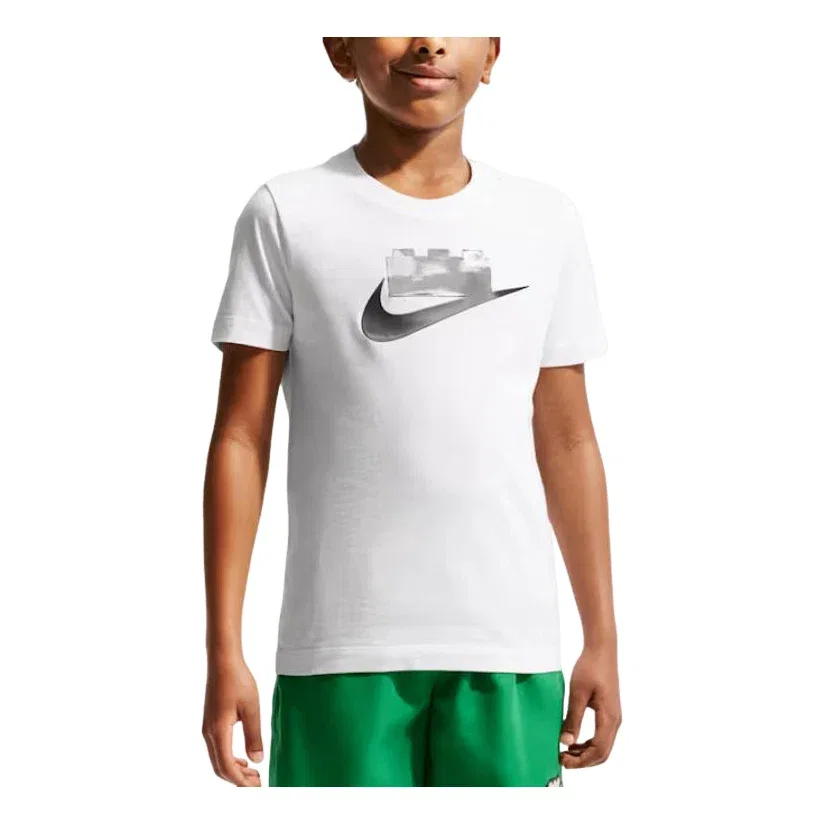Детская футболка с принтом LEGO Nike x LEGO Collection, белый