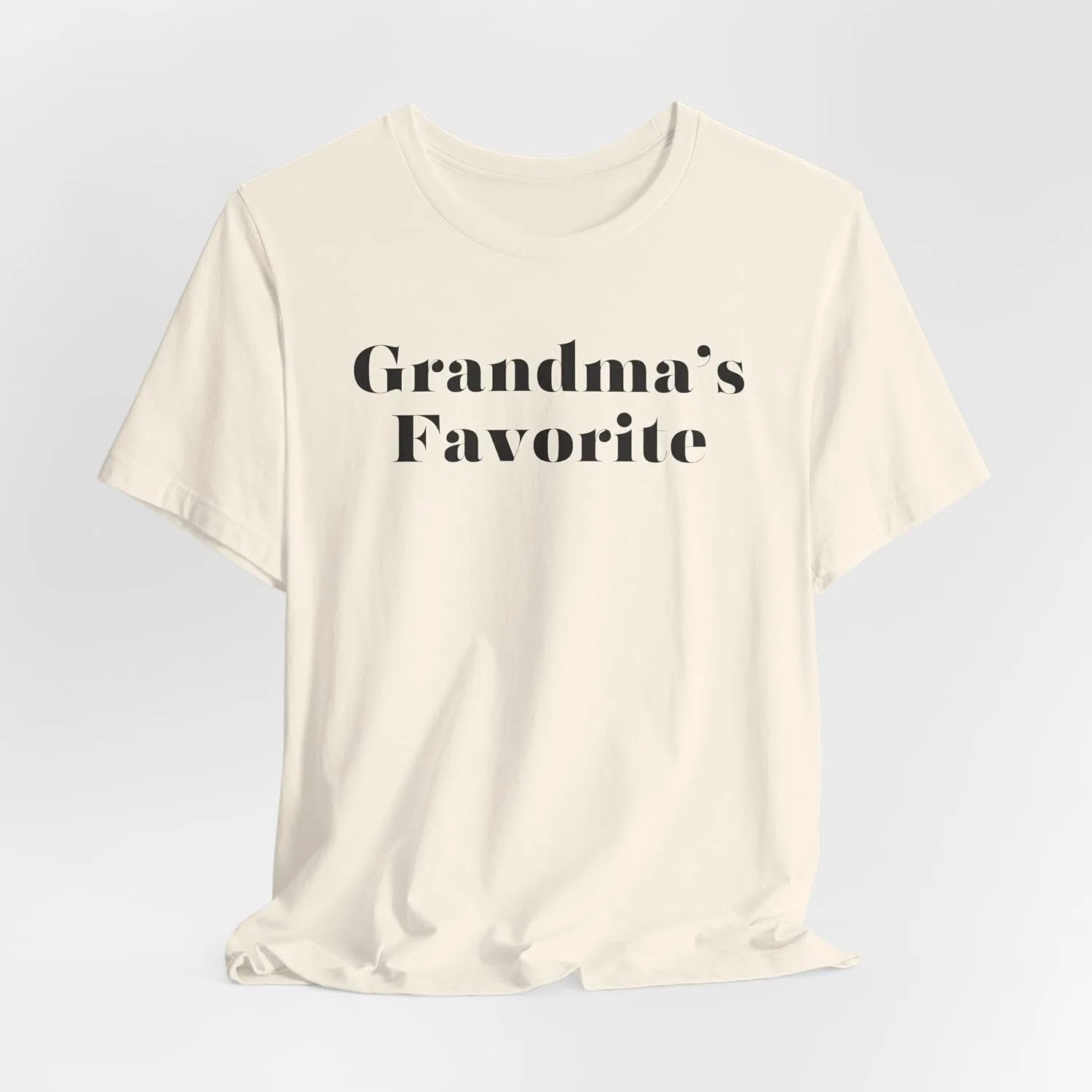 Женская футболка с принтом Grandma's favorite Bella+canvas, Natural — фото 4