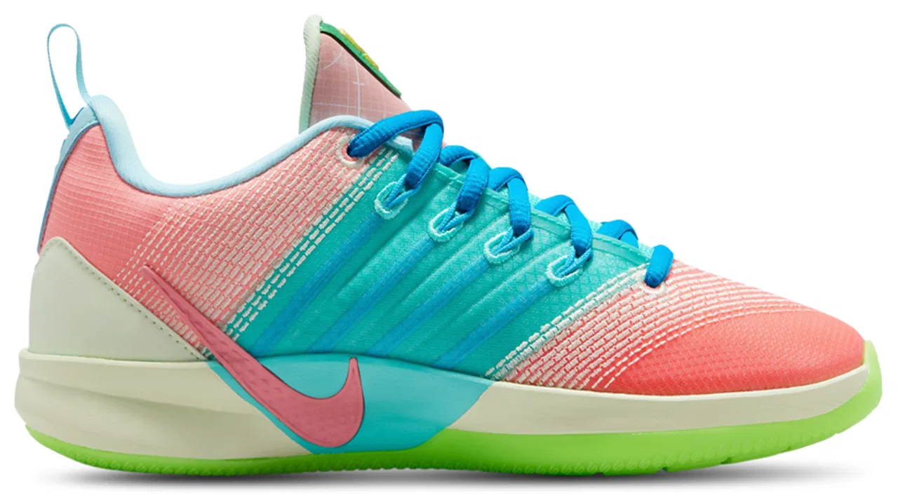 Кроссовки для девочек Sabrina 3 Wt Nike, цвет Hot Lava/Igloo/Blue Crystal — фото 3