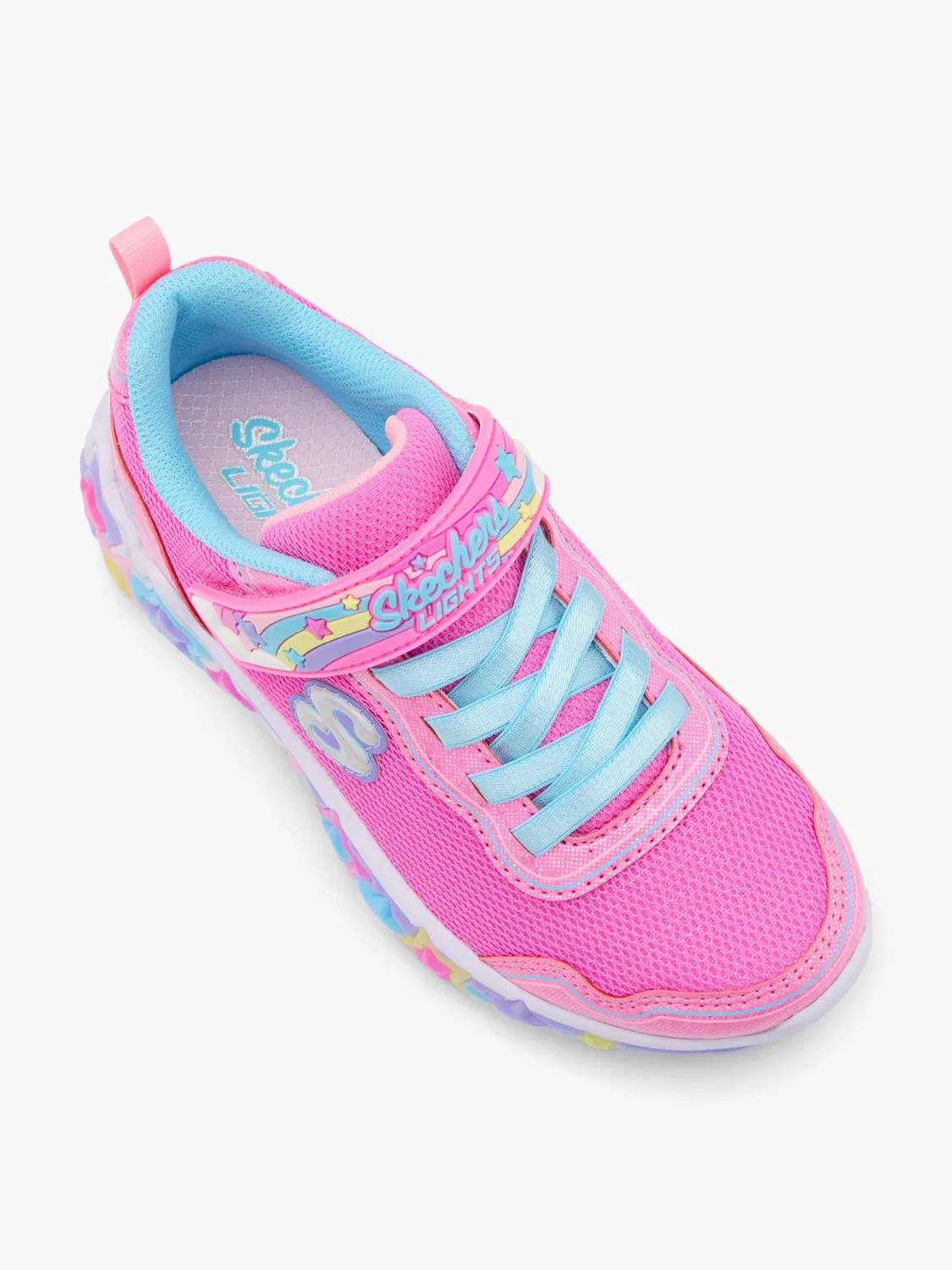 Детские кроссовки со светодиодами Skechers ETERNAL HEARTLIGHTS, розовый — фото 2