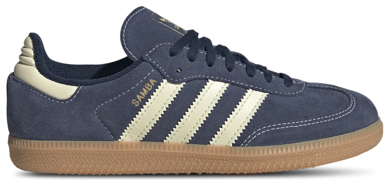 Кроссовки для мальчиков Samba Adidas, цвет Night Indigo/Warm Vanilla/Gum