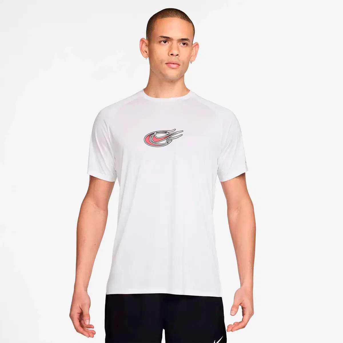 Мужская футболка с коротким рукавом Nike Stride Unstp SS Top Nike, Blanco