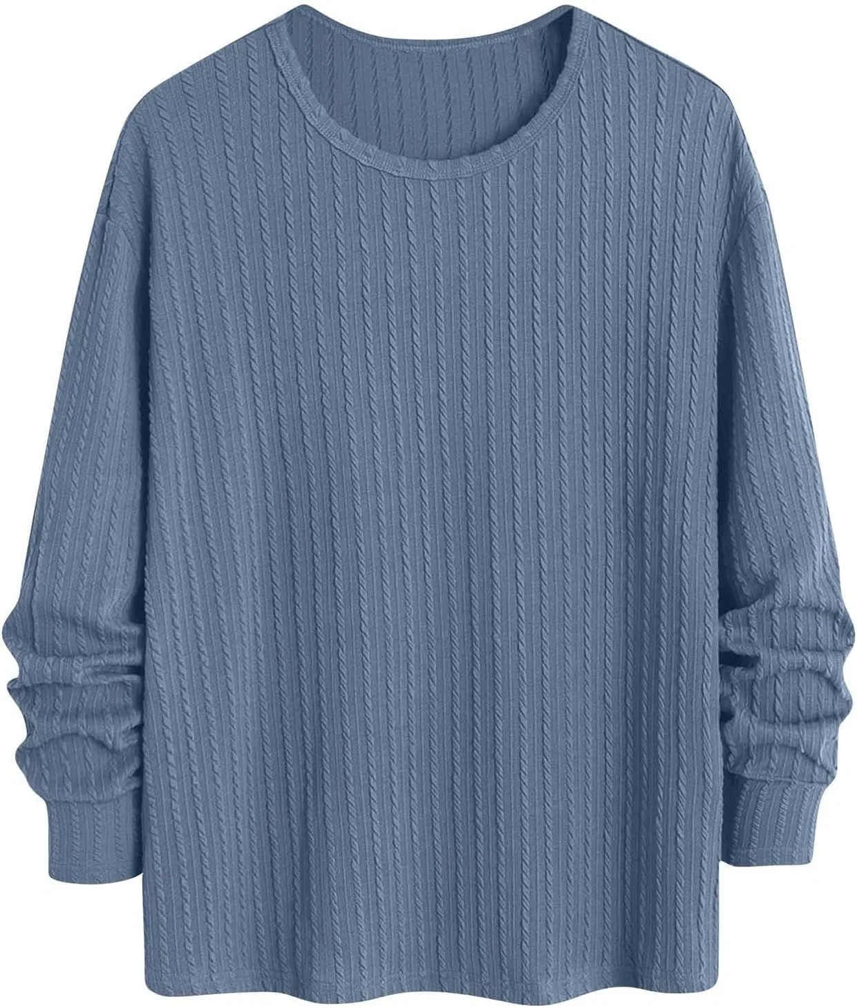 Мужская футболка с длинным рукавом из стрейч-текстуры Generic, Navy — фото 3