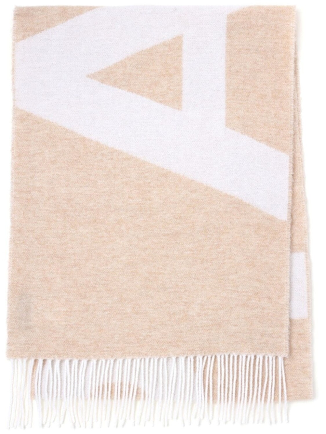 

A.P.C. шарф вязки интарсия, нейтральный цвет