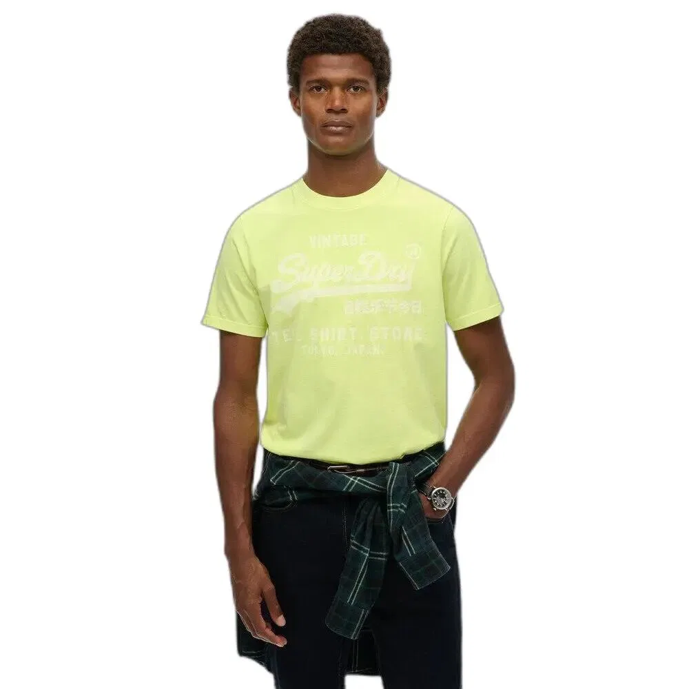 Мужская футболка свободного кроя Vl Neon Relaxed Superdry, Yellow — фото 2