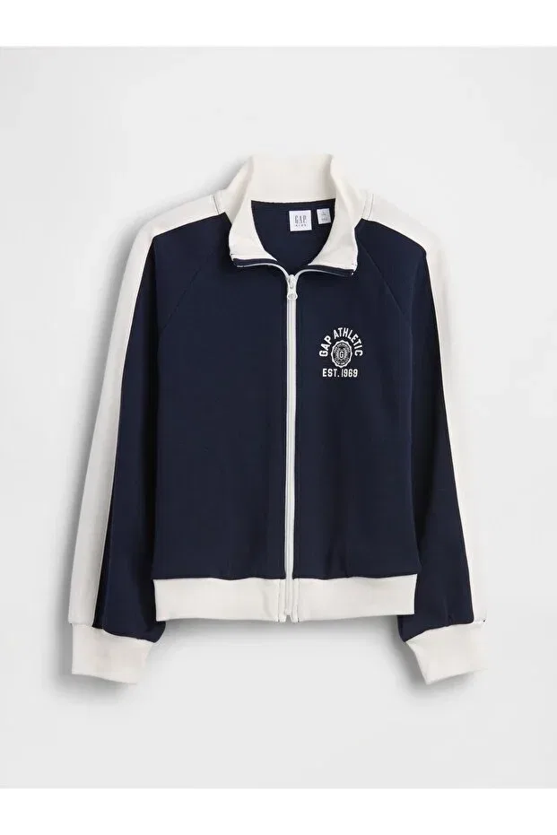 Детская куртка для девочек с принтом Gap, Navy Blue-001 — фото 4