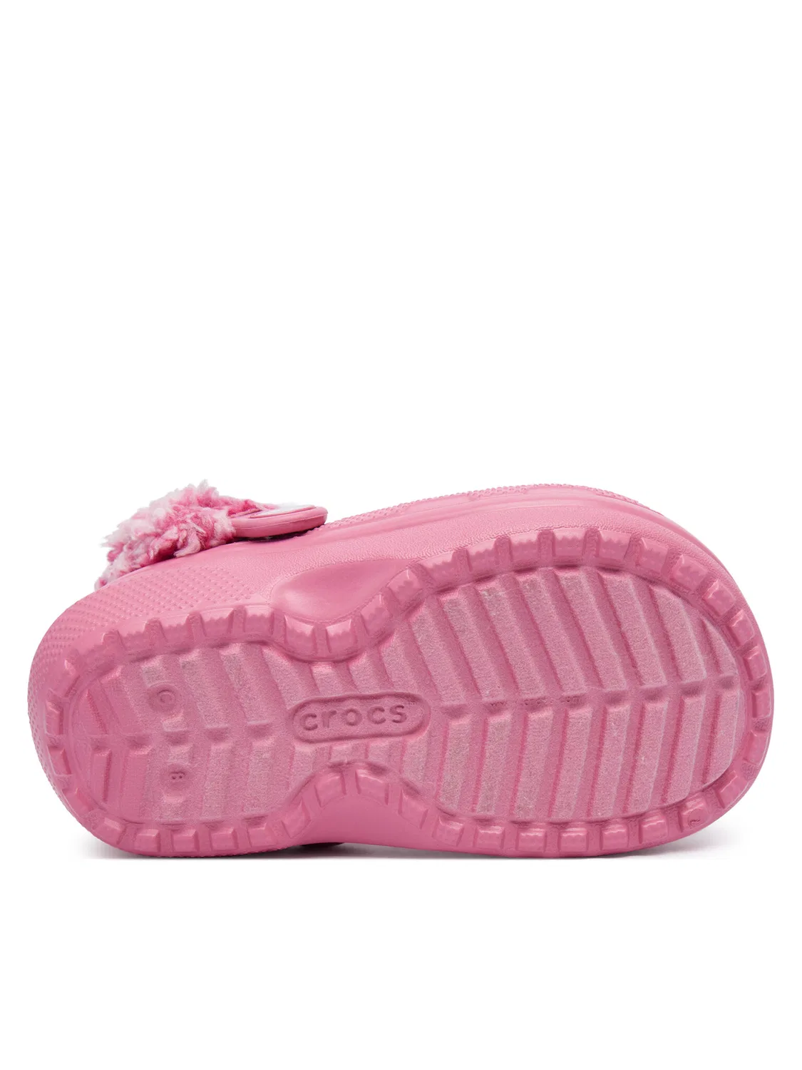 Шлепанцы для девочки Classic Fleece Lined Clog Crocs, розовый — фото 4